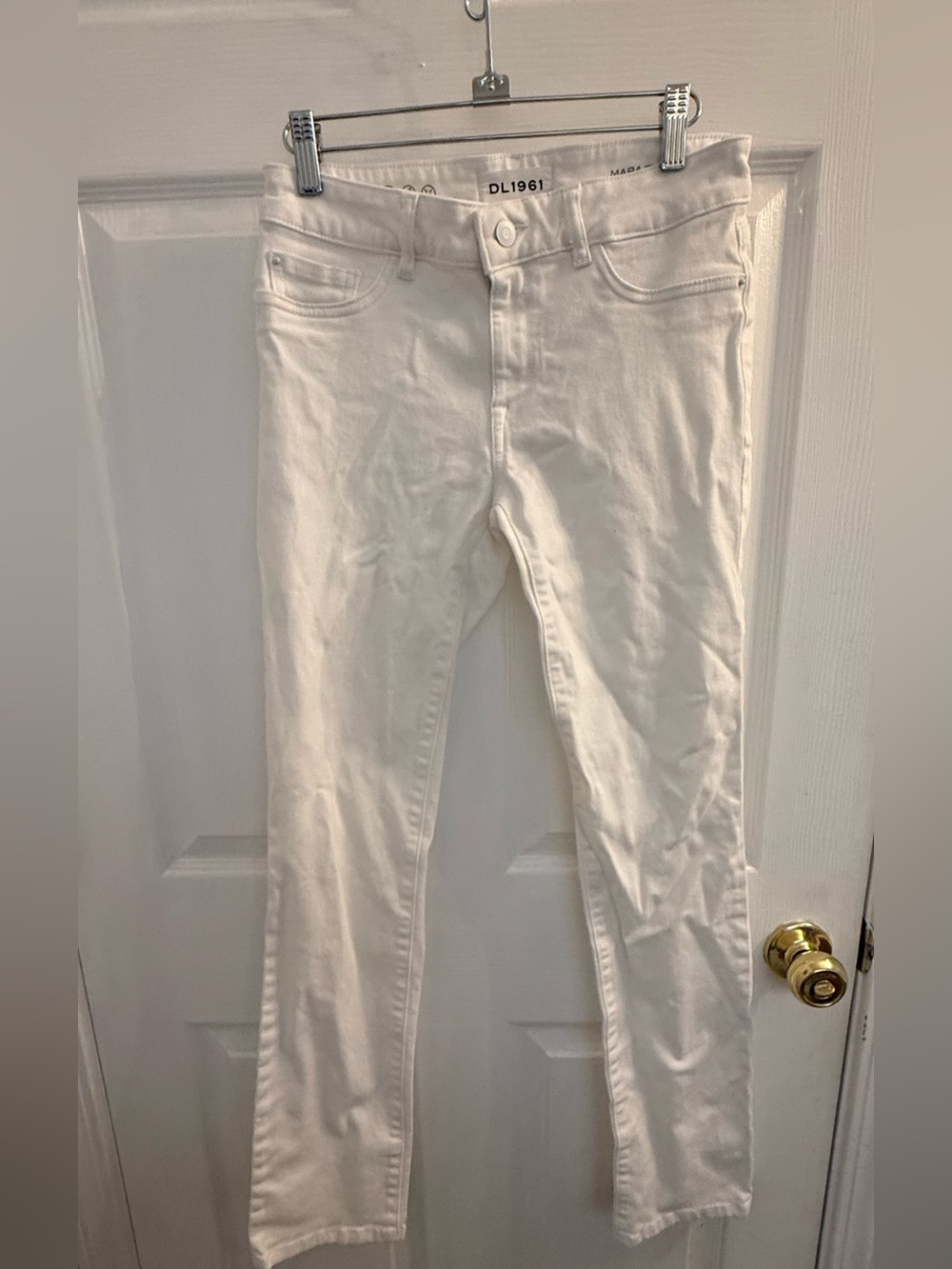 DL1961 White Straight Leg Women’s Jeans
